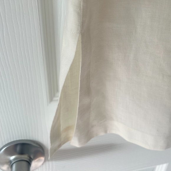 Jones Of New York Designer Women's Shirt-Style Double Pocket Linen Pullover! - Picture 7 of 12